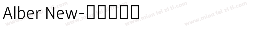 Alber New字体转换